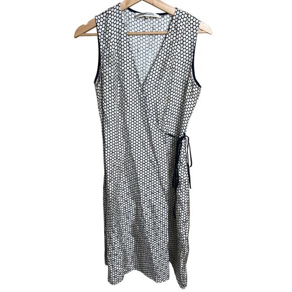 Diane Von Furstenberg Size 4 Side Tie Silk Fit & Flare Dress - Picture 1 of 5